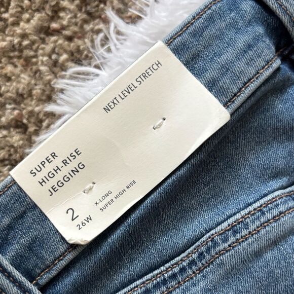 American Eagle Jeans Super High Rise Jegging New Womens Size 2 X Long - Picture 8 of 10